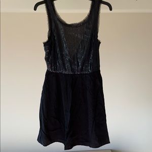 Sparkly, low-back Black dress -size Small